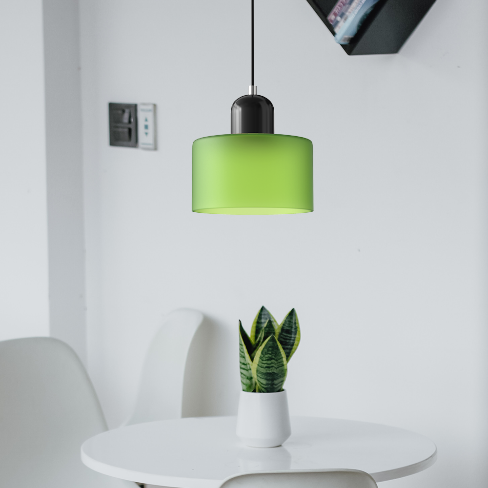 Lampe Pendante Bauhaus en Verre - Design Élégant avec Suspension Ajustable