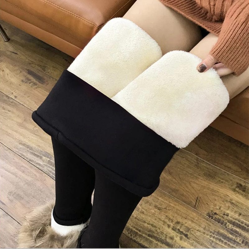 Legging Hiver VeluWarm – Polaire Intérieure, Extérieur Velours, Confort Thermique Élégant