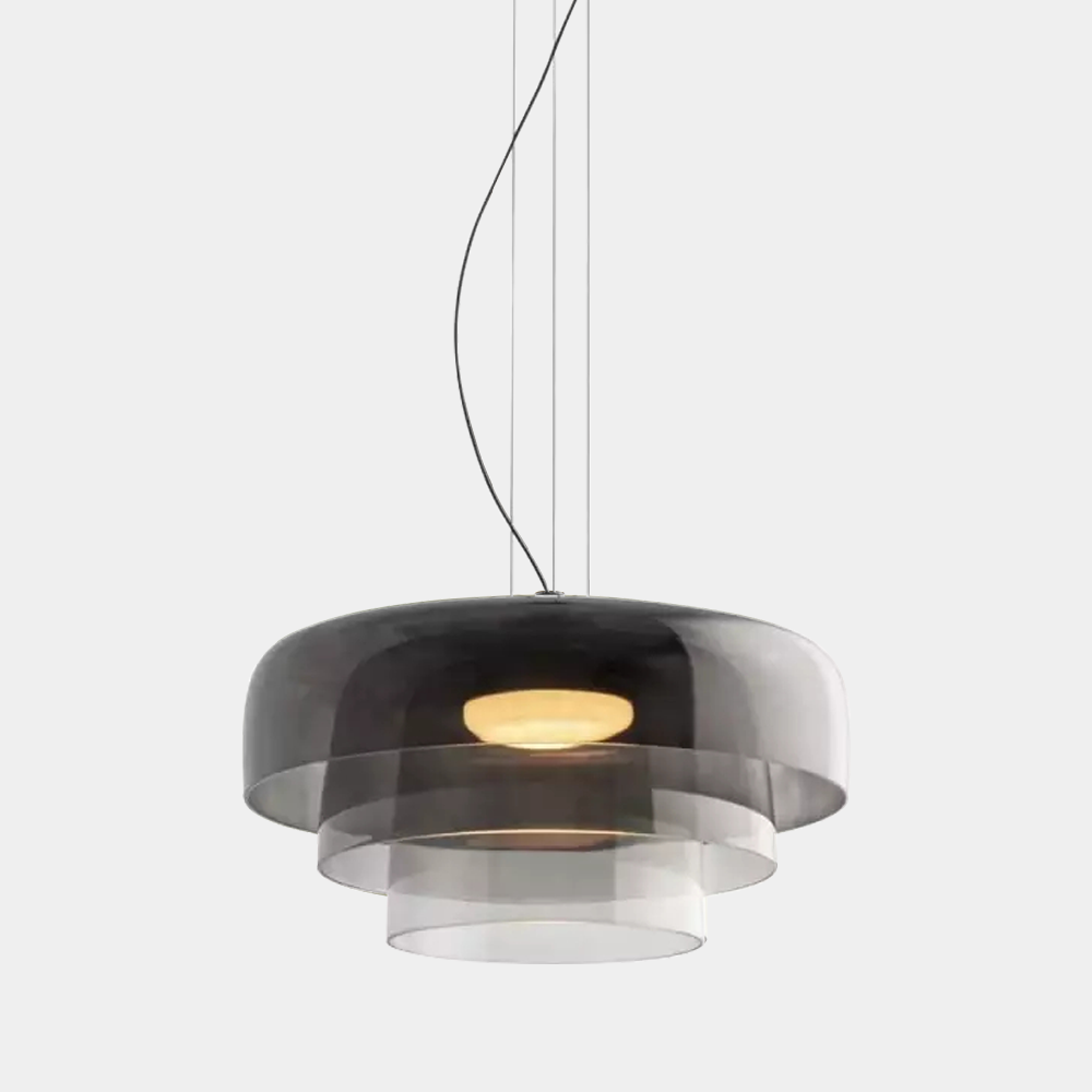 Suspension Moderne en Métal et Verre - Lampe Élégante pour Cuisine et Salle à Manger