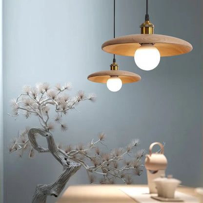 Lampe de Plafond Dopwii en Bois – Élégance Moderne et Artisanal