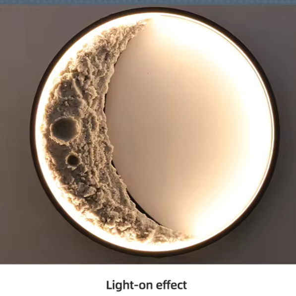 Lampe Murale 3D Lune LED – Éclairage Apaisant pour Intérieur Moderne