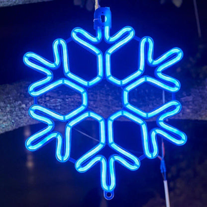 Guirlande LED Flocon de Neige Étanche - Décoration Noël Extérieure