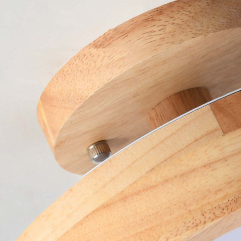 Plafonnier LED Moderne en Bois – Éclairage Minimaliste avec Fonction Dimmable pour Bureau et Salon