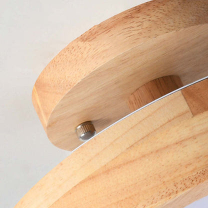 Plafonnier LED Moderne en Bois – Éclairage Minimaliste avec Fonction Dimmable pour Bureau et Salon