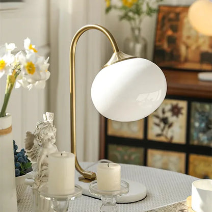Lampe de Table Marshmallow - Design Moderne en Métal et Verre avec Éclairage Doux