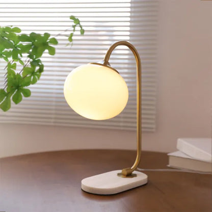 Lampe de Table Marshmallow - Design Moderne en Métal et Verre avec Éclairage Doux