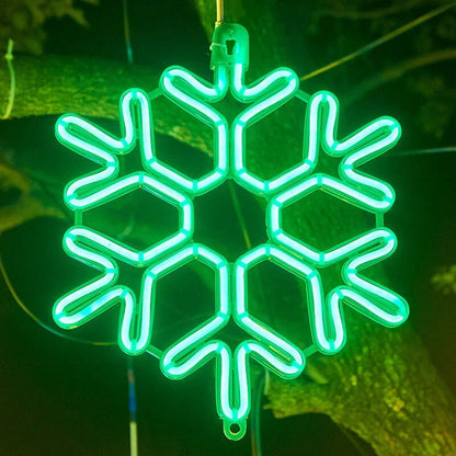 Guirlande LED Flocon de Neige Étanche - Décoration Noël Extérieure
