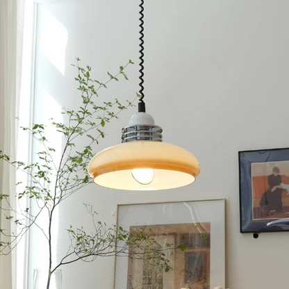 Lampe Pendante Bauhaus - Design Moderne en Verre avec Suspension Ajustable