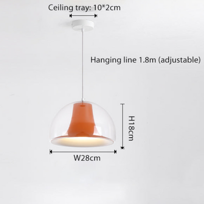 Suspension Jellyfish - Lampe Pendante en Verre et Métal au Design Moderne