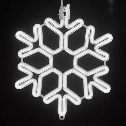Guirlande LED Flocon de Neige Étanche - Décoration Noël Extérieure