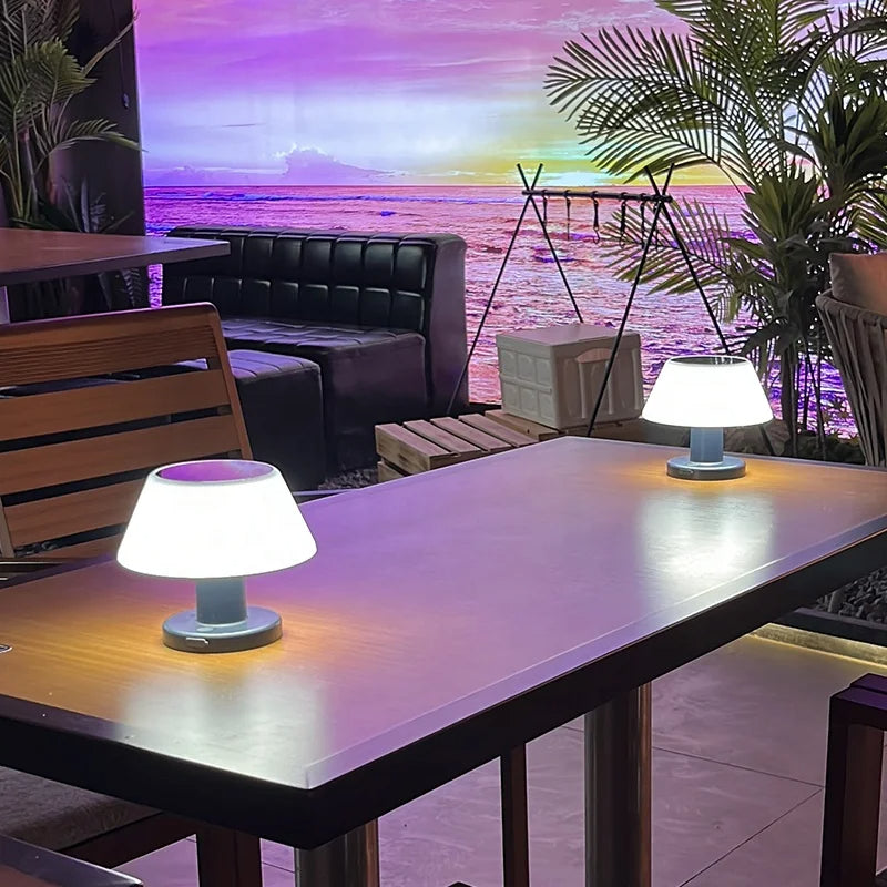 Lampe de Table Solaire Solari – Éclairage LED Rechargeable et Écologique avec Design Moderne