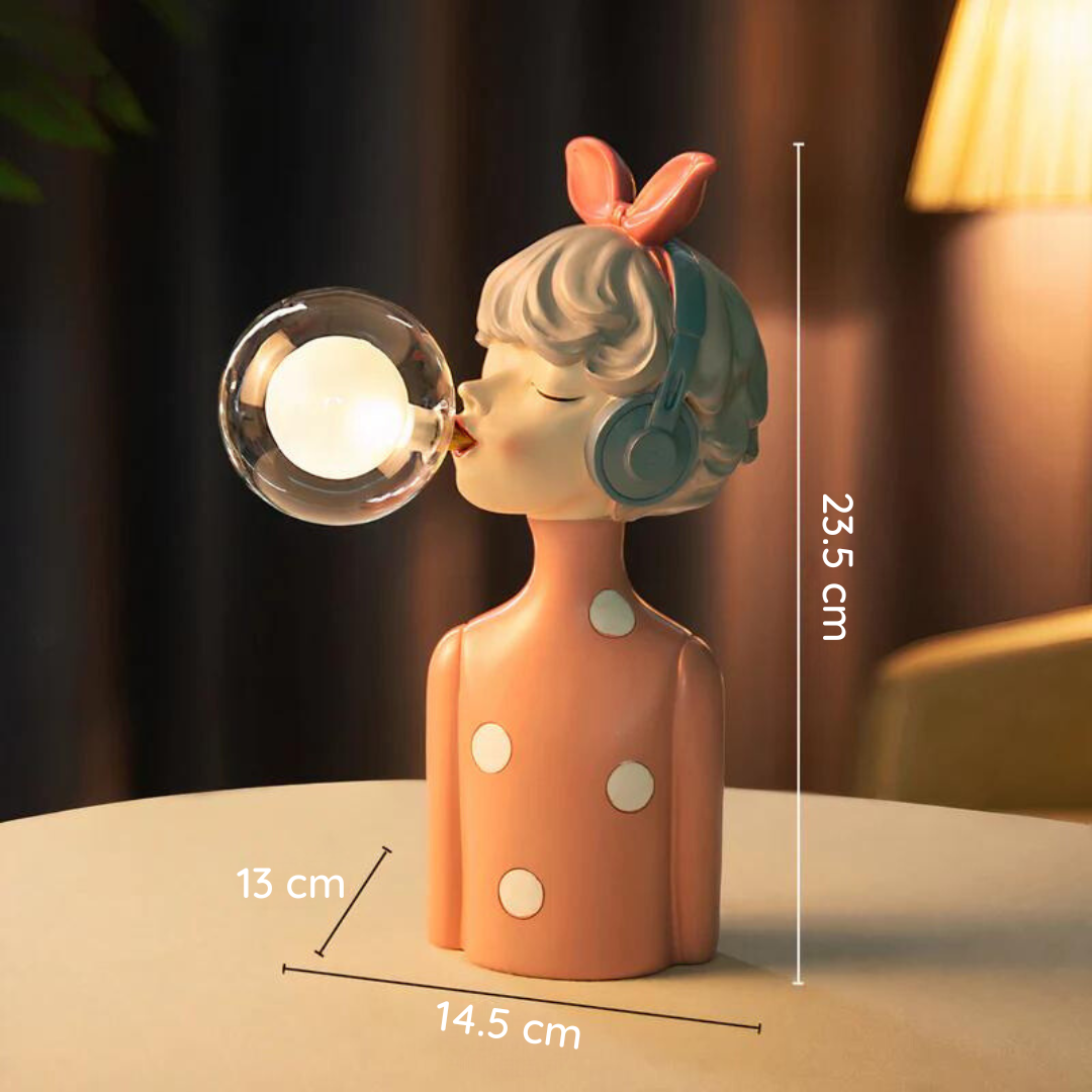 Lampe de Table Artisan Sisters – Élégance Artisanale en Bois et Textile