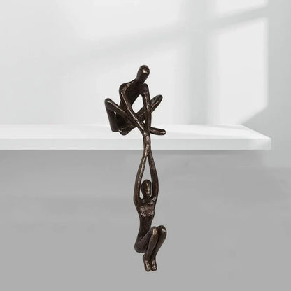 Sculpture Équilibre & Amour – Déco Symbolique & Cadeau Idéal