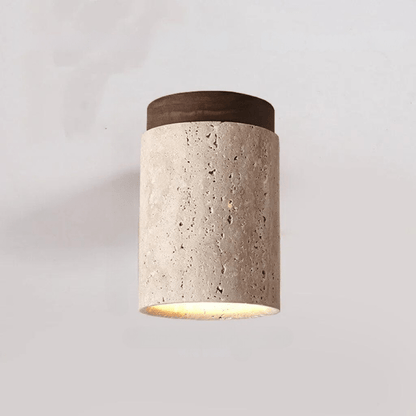 Lueur de Travertin - Lampe de plafond élégante pour cage d'escalier