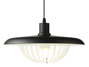Suspension Imitation Bois - Lampe Suspendue au Style Nordique avec Détails Industriels