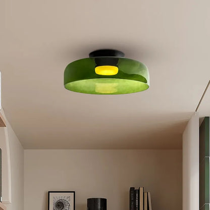 Plafonnier en Verre Design Médiéval Nordique – Éclairage Élégant et Chauffant pour Salon, Chambre ou Salle à Manger