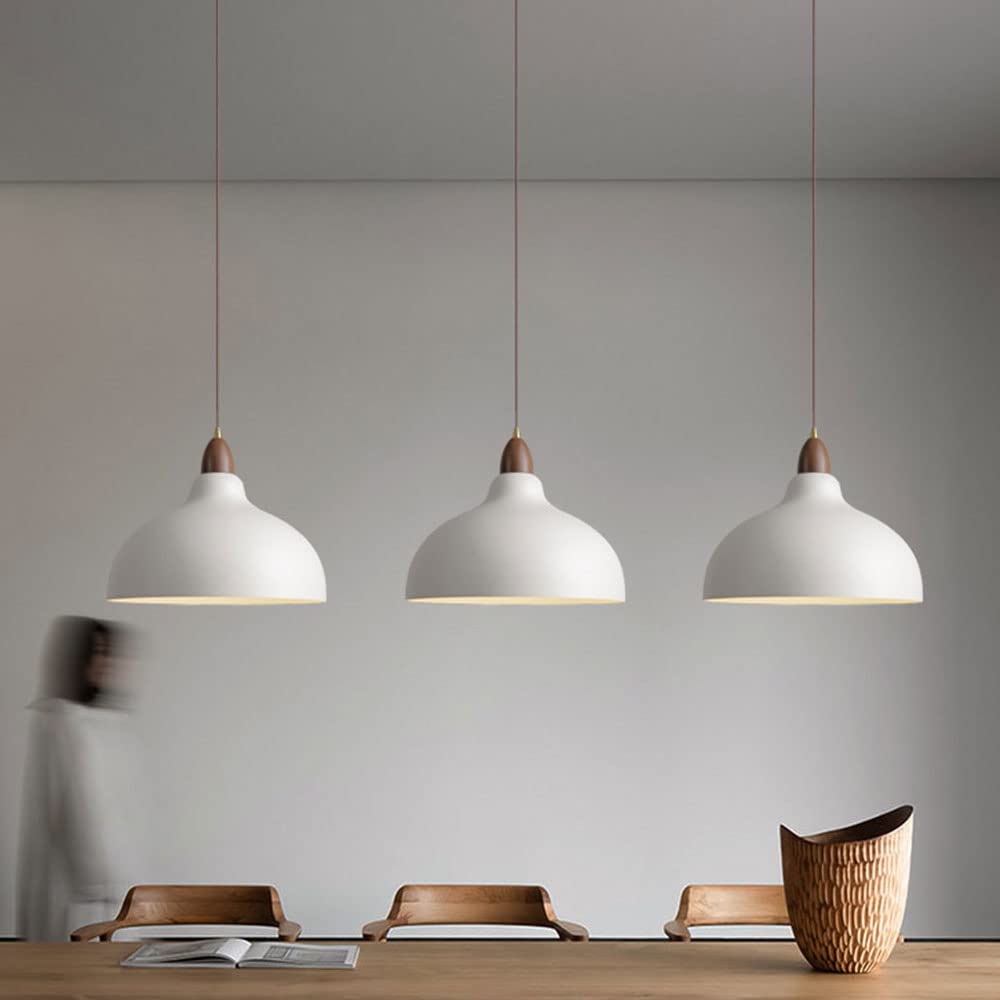 Lampe Suspendue Design en Bois et Métal - Élégance Scandinave, Variété de Couleurs