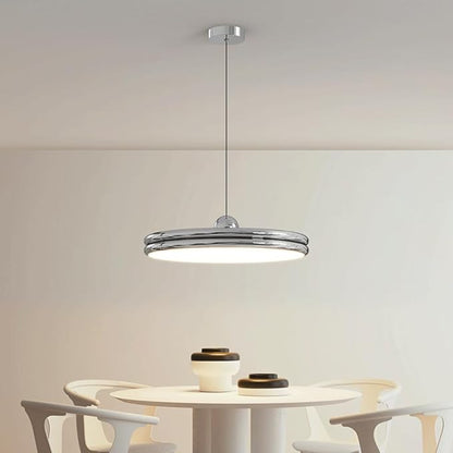 Suspension Moderne LED avec Dimmable et Longueur de Câble Ajustable - Lampe Pendante en Métal et Acrylique