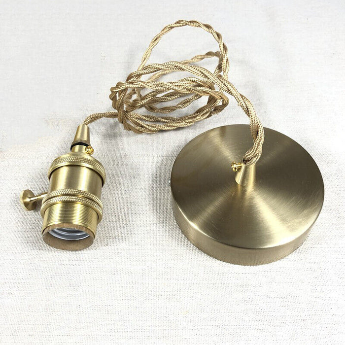 Lampe à suspension vintage en cristal – Élégance intemporelle avec abat-jour en verre