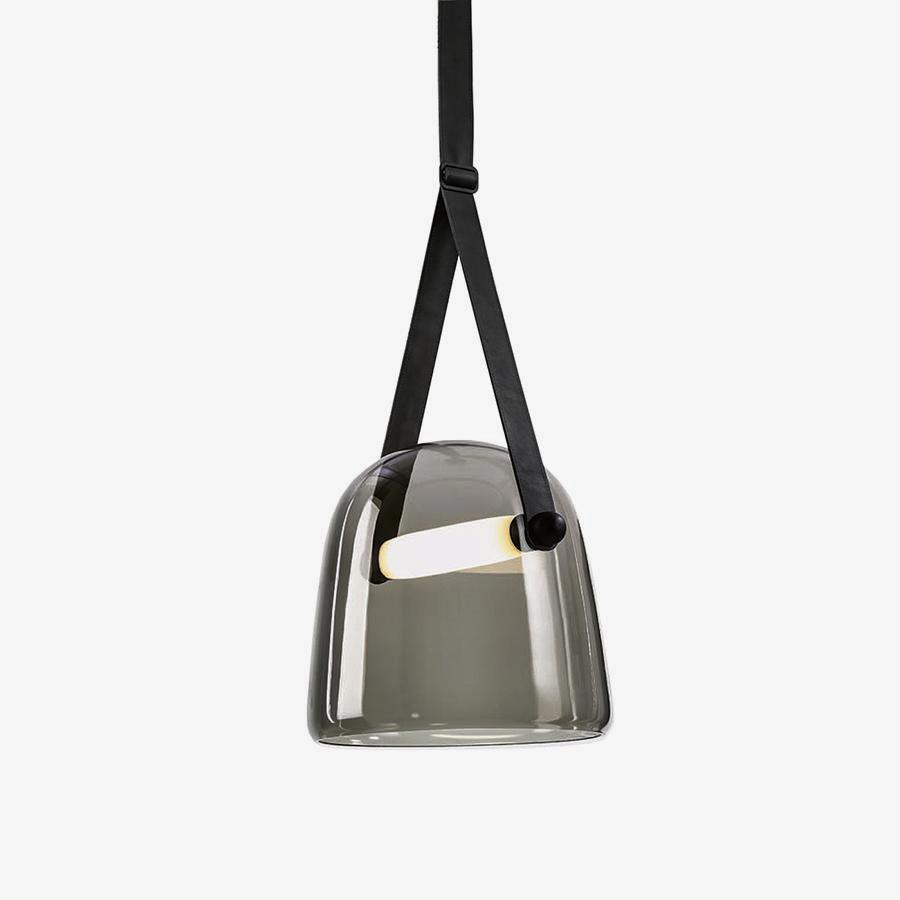 Suspension Mona Minimaliste en Métal et Verre - Éclairage LED Élégant pour Salon et Salle à Manger