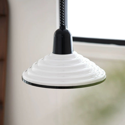 Suspension French Cream Wind Glass - Lampe en Verre Crème au Design Élégant