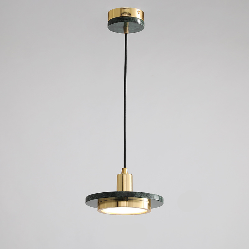 Suspension Moderne en Marbre - Lampe LED Élégante et Minimaliste