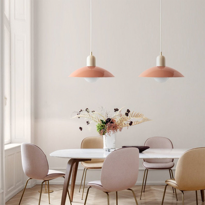 Suspension Macaron Moderne - Abat-jour en Verre Coloré, Design Unique, Idéale pour Cuisine et Salon