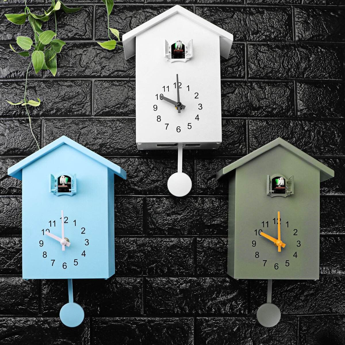 Horloge Murale JoyCoo – Design de Coucou Classique, Sans Fil, en ABS Durable