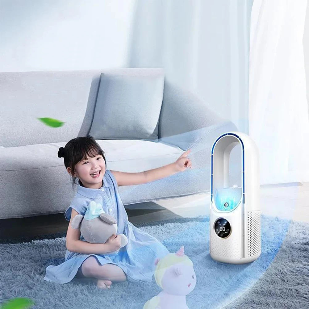 Climatiseur Portable Sans Pales USB – Silencieux, Compact et Écologique – BreezeFlow One pour Bureau & Maison