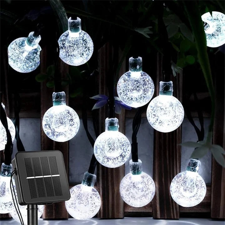 Guirlande Solaire LED Étanche – Éclairage Extérieur Décoratif pour Jardin, Terrasse et Balcon