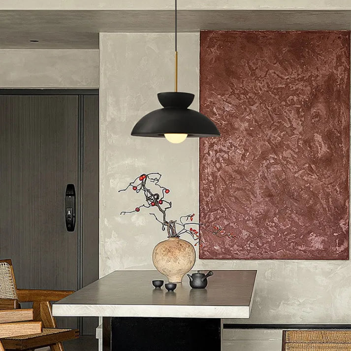 Lampe Pendante Nordic Simple Augustus – Design Minimaliste en Métal et Résine