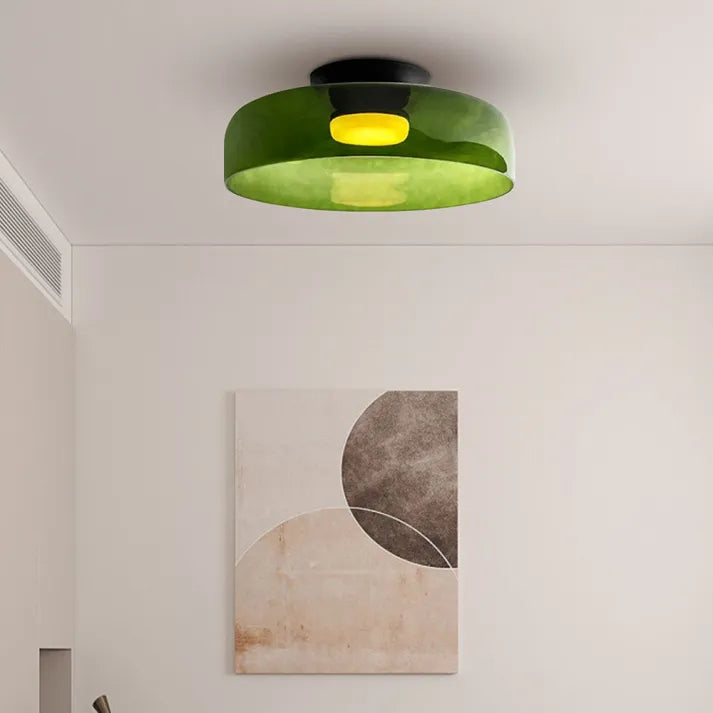 Plafonnier en Verre Design Médiéval Nordique – Éclairage Élégant et Chauffant pour Salon, Chambre ou Salle à Manger