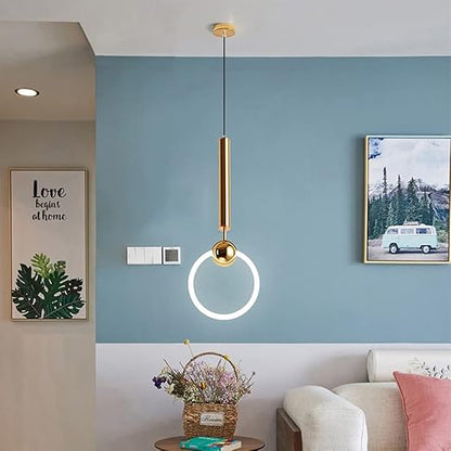 Suspension LED Nordic Simple - Lampe Minimaliste en Métal pour Cuisine, Salle à Manger et Bureau