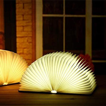 Lampe Livre Enchanté - Lampe LED en Forme de Livre Ouvert avec Contrôle Tactile