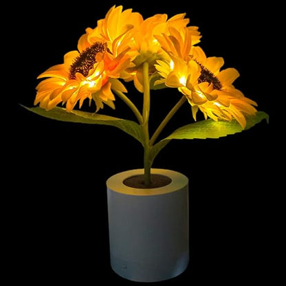Lampe Tournesol Lumineuse – Éclat Naturel et Élégance Florale