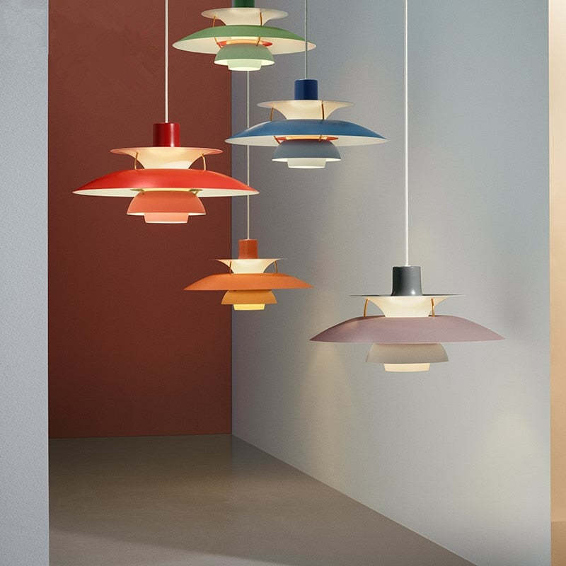 Lampe LED Suspendue Morandi – Design Moderne en Métal Coloré
