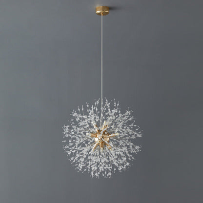 Suspension LED en Cristal – Design Moderne Inspiré du Pissenlit pour Salon et Restaurant