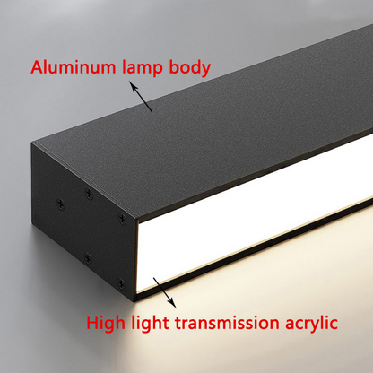 Plafonnier LED Scandinave – Éclairage Moderne en Aluminium et Acrylique pour Salon et Bureau