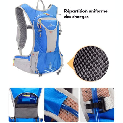 Sac à Dos VeloPack Active – Léger, Résistant avec Système d’Hydratation 2L, Idéal pour Cyclisme et Randonnée