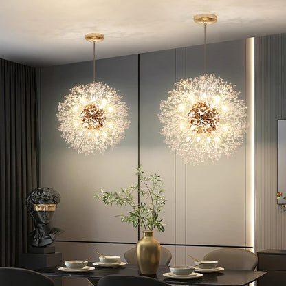 Chandelier LED Cristal Luxe - Design Moderne en Métal Chromé, LED G9, Élégant et Raffiné