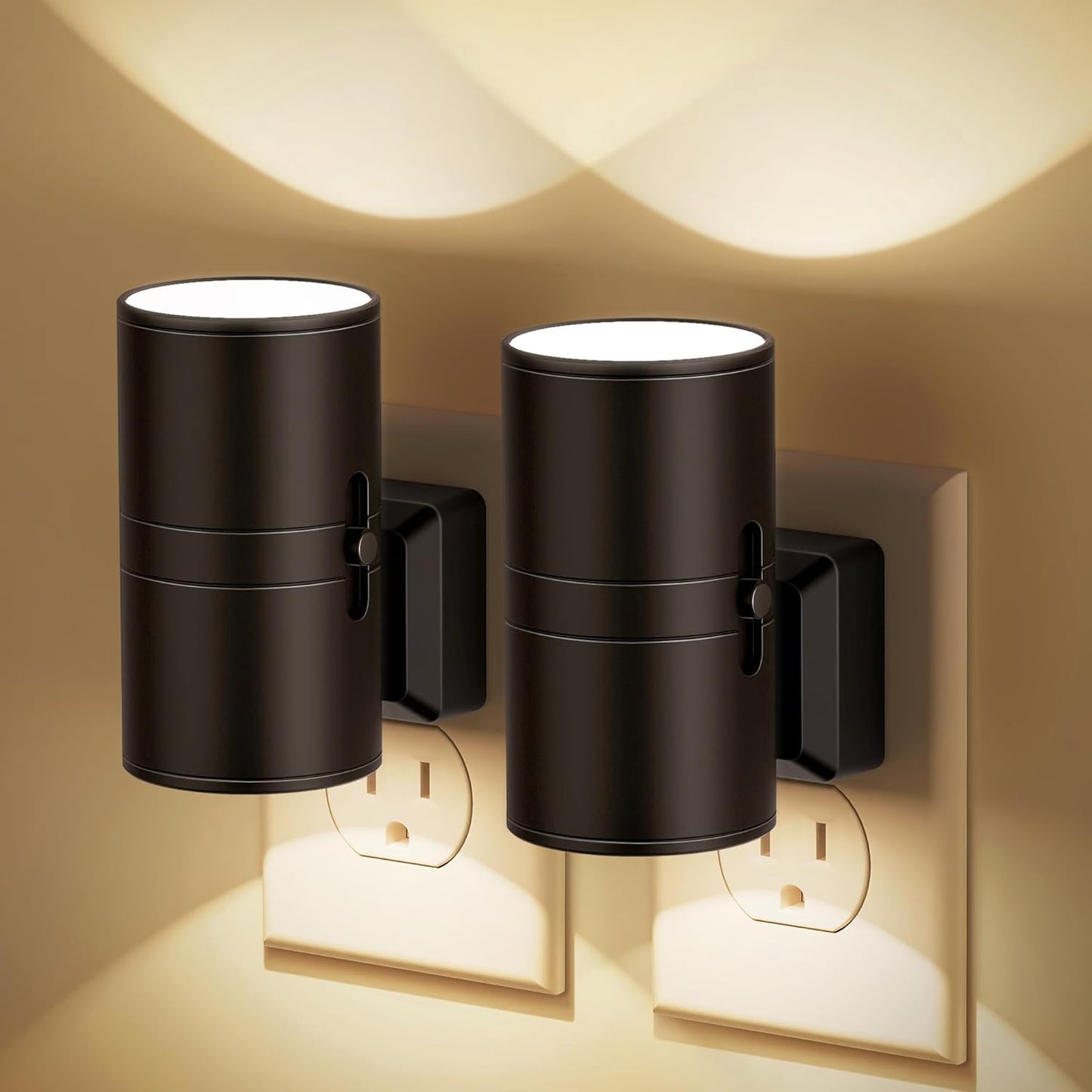 NightNova | Lampe de nuit LED dimmable Plug-In - Luminosité réglable pour chambres et couloirs