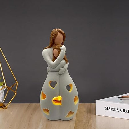 Lampe Eternal Love - Éclairage Romantique et Élégant en Résine Beige