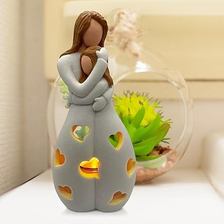 Lampe Eternal Love - Éclairage Romantique et Élégant en Résine Beige