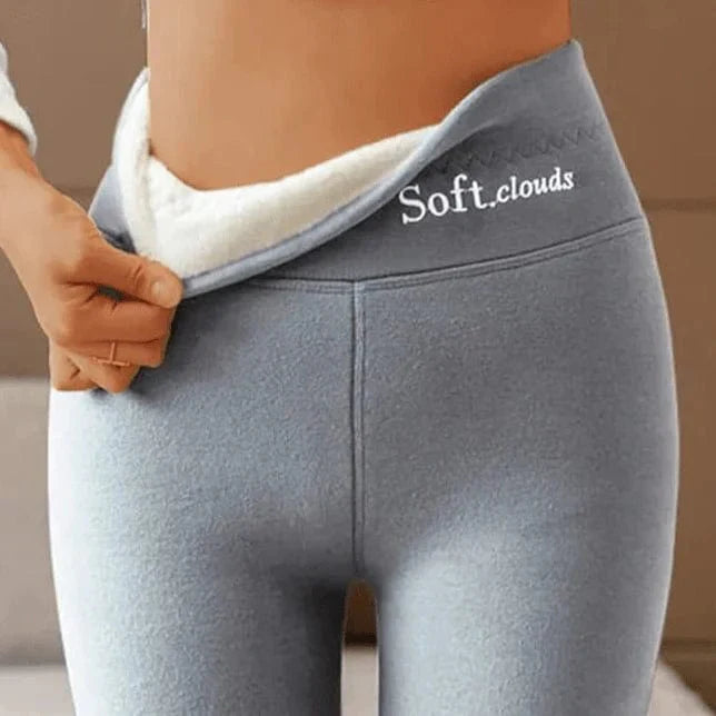 Legging Hiver VeluWarm – Polaire Intérieure, Extérieur Velours, Confort Thermique Élégant