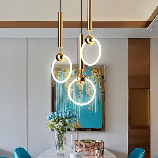 Suspension LED Nordic Simple - Lampe Minimaliste en Métal pour Cuisine, Salle à Manger et Bureau