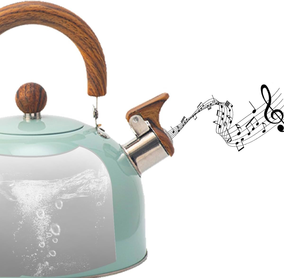 Bouilloire en Acier Inoxydable à Sifflet – Design Élégant et Capacité 2,5L/3L