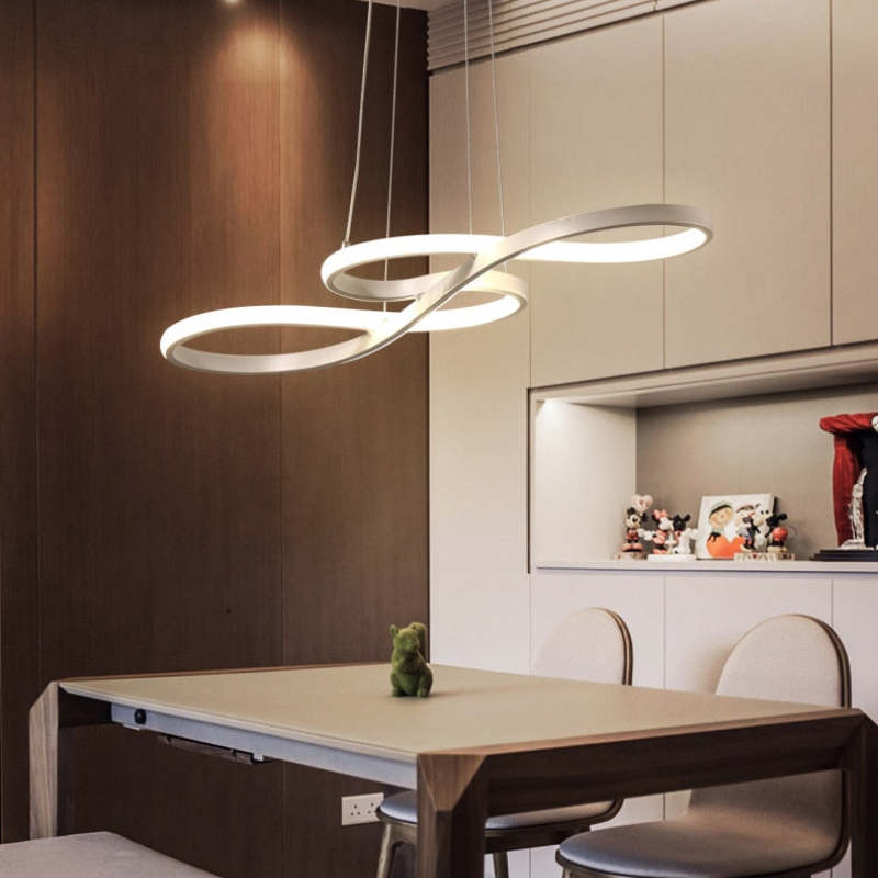 Lampe Suspendue Design Notes de Musique – LED avec Cadre en Métal (Noir, Blanc, Or)