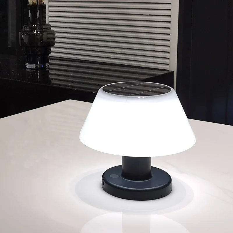 Lampe de Table Solaire Solari – Éclairage LED Rechargeable et Écologique avec Design Moderne