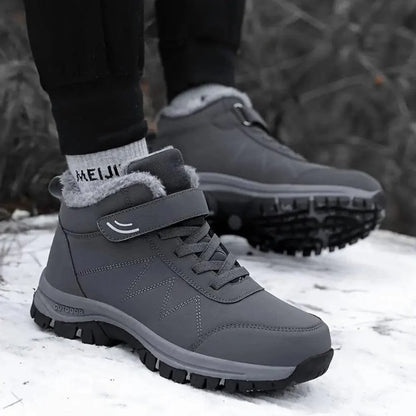 ThermoGrip Boots – Bottes Chaudes Hiver, Antidérapantes, Imperméables, Unisexe avec Fermeture Velcro