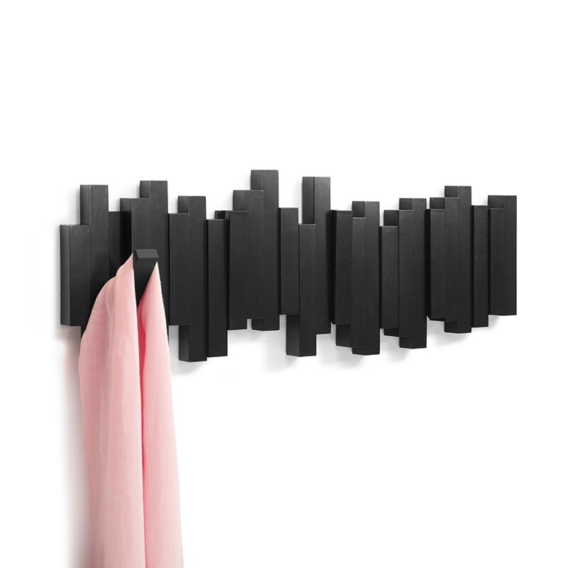 Porte-Manteau Mural FlexiHook – Design Moderne avec Crochets Repliables Magnétiques en Bois